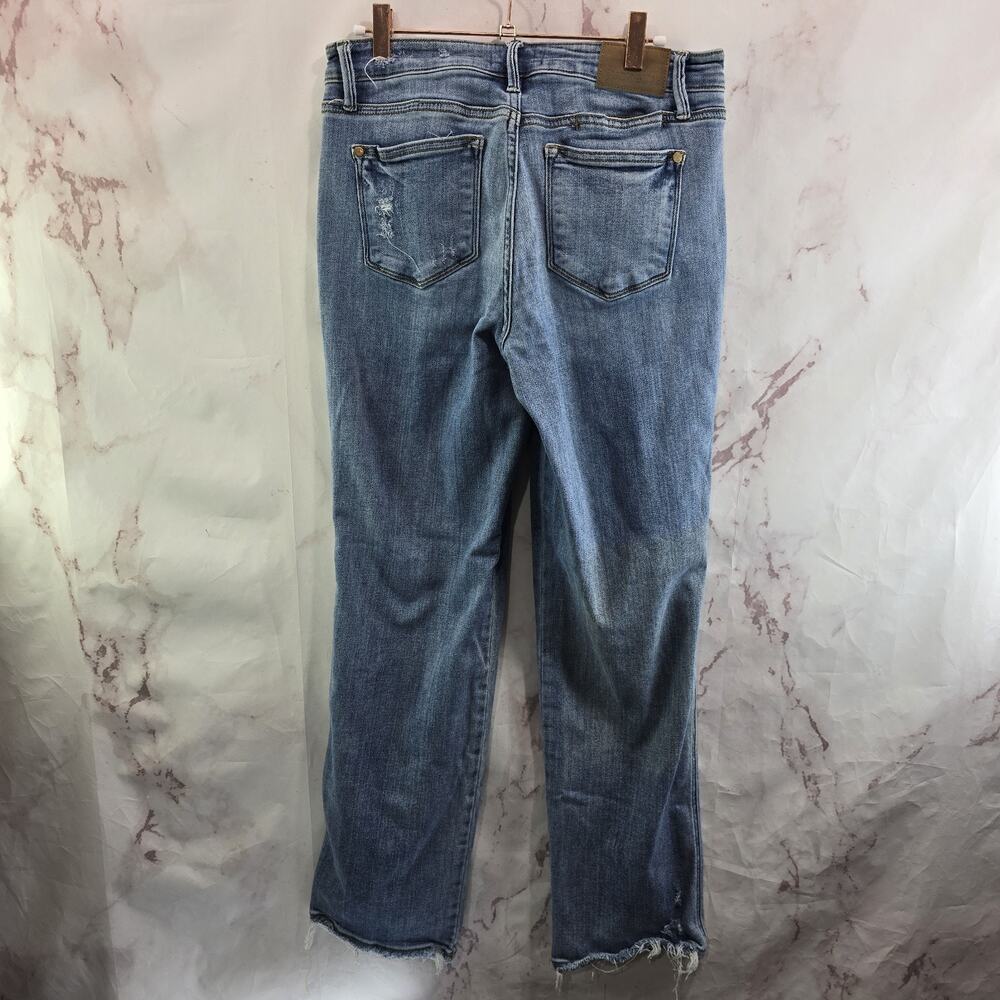 Judy Blue Jeans Womens 9 29 Dad Denim High Rise Stretch Crop Ankle